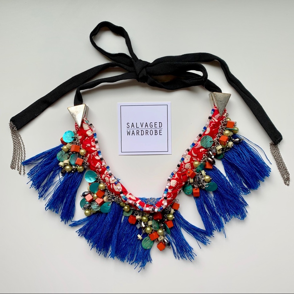 Zara Tassels and Beads Necklace Multicolor